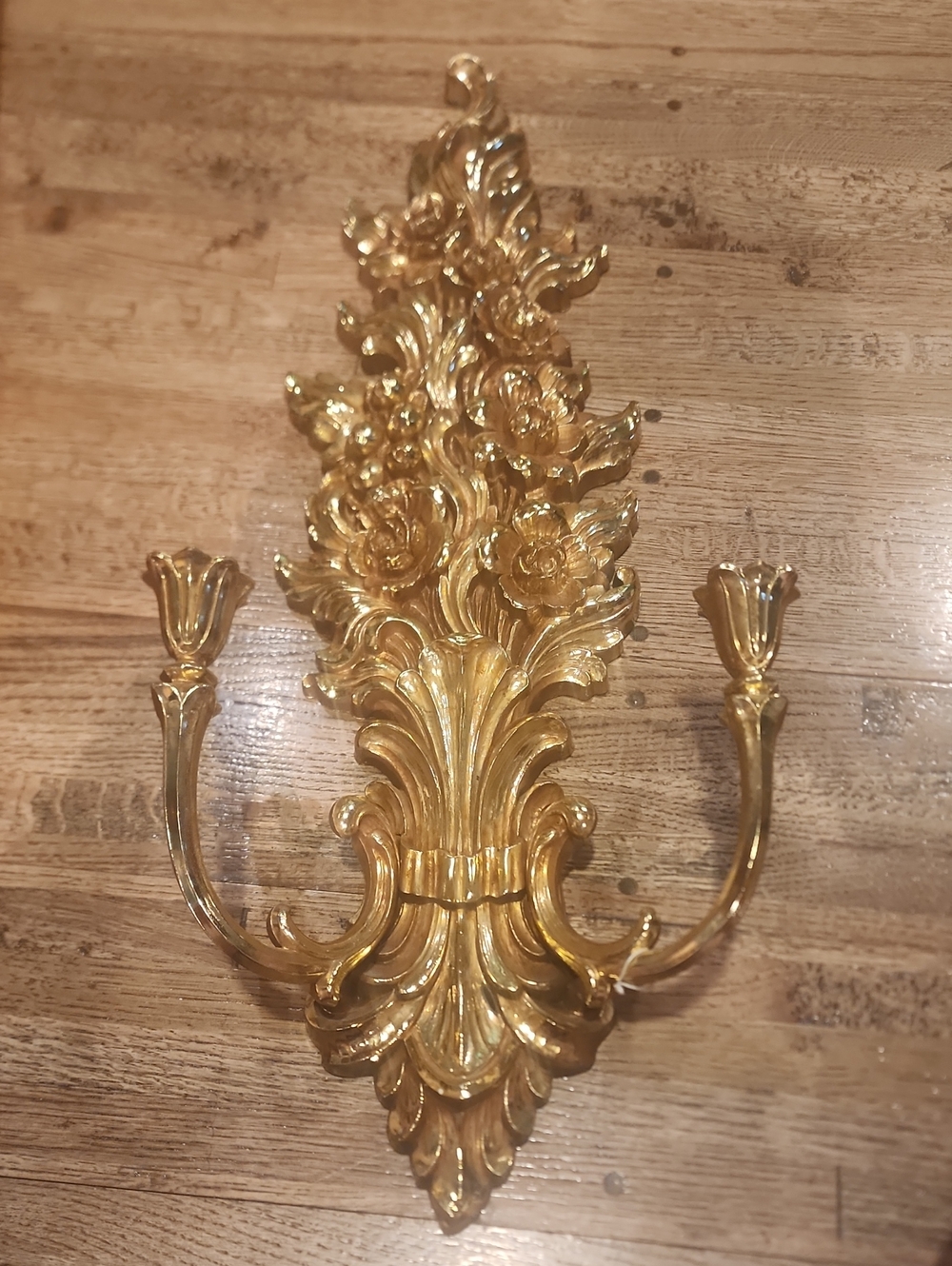 Vtg Syroco Style #4133 Hollywood Regency-style Sconce